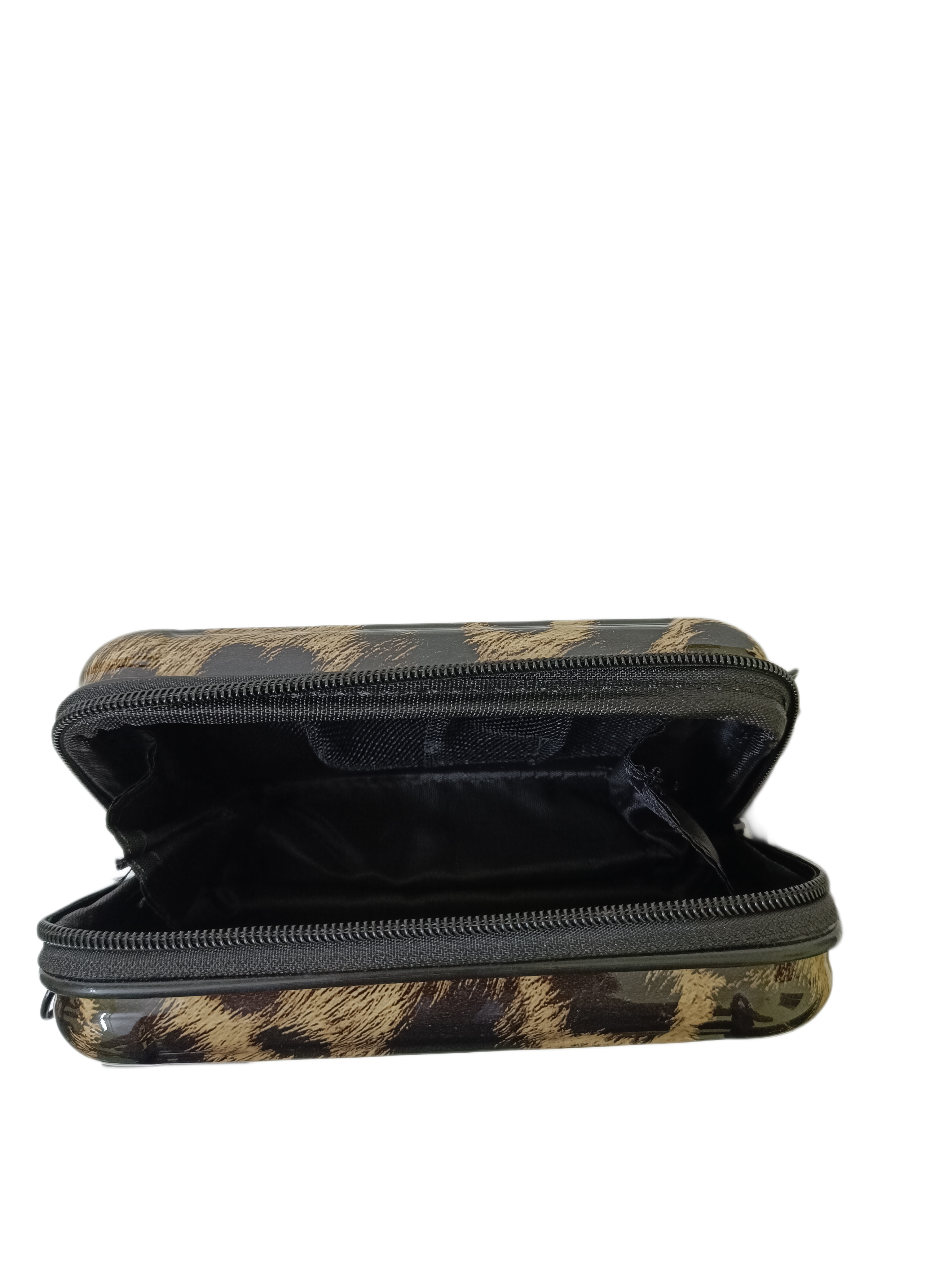 Forever Young Leopard Print Hard Case Sling Bag for Women